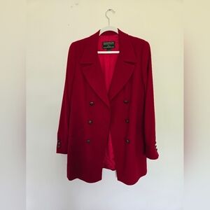 Vintage J. McLaughlin for Sonya Red Wool Suit Jacket | Fits Medium